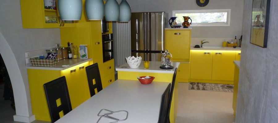 Cuisine ensoleillée Agencement